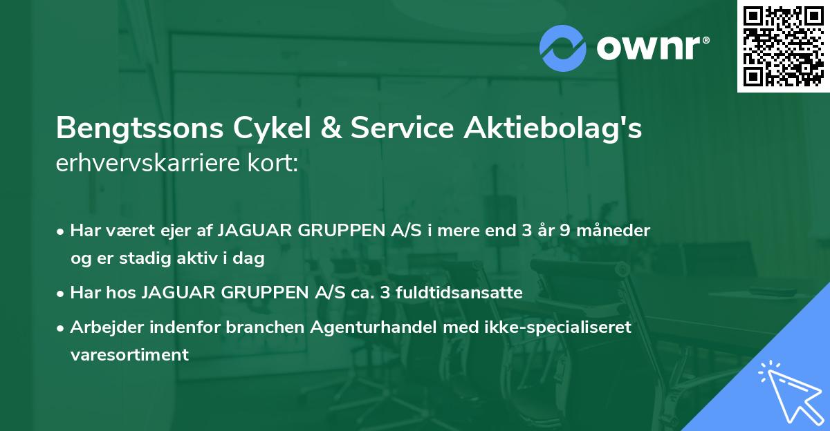 Bengtssons Cykel & Service Aktiebolag's erhvervskarriere kort