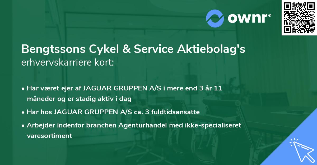 Bengtssons Cykel & Service Aktiebolag's erhvervskarriere kort