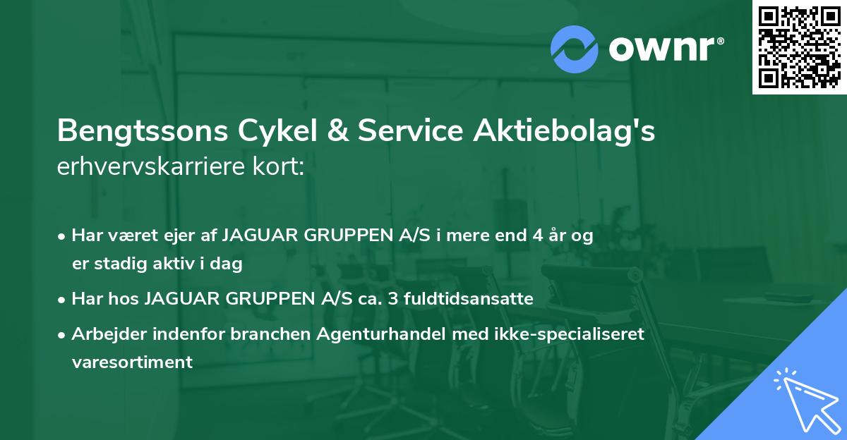 Bengtssons Cykel & Service Aktiebolag's erhvervskarriere kort