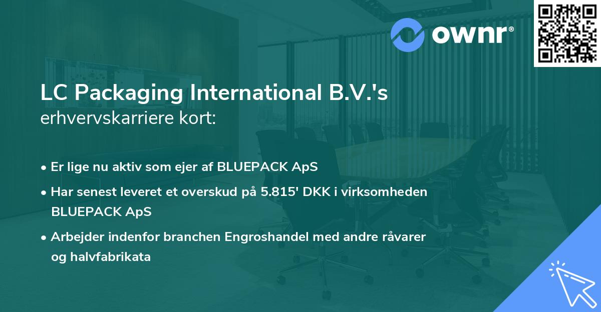 LC Packaging International B.V.'s erhvervskarriere kort