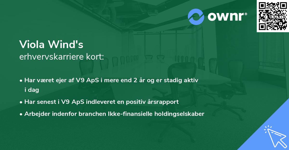 Viola Wind's erhvervskarriere kort