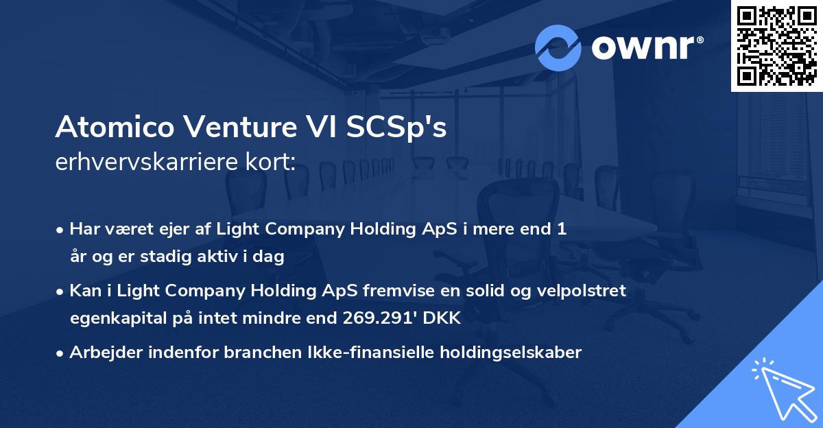 Atomico Venture VI SCSp's erhvervskarriere kort