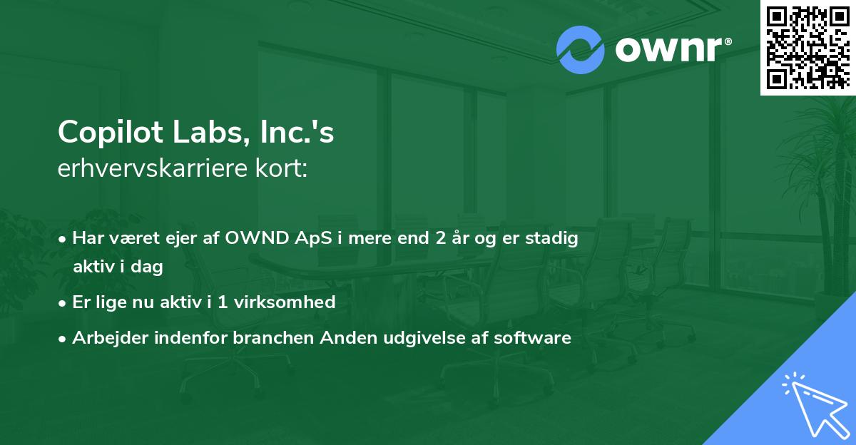 Copilot Labs, Inc.'s erhvervskarriere kort