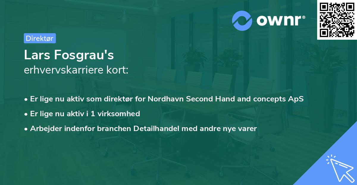 Lars Fosgrau's erhvervskarriere kort