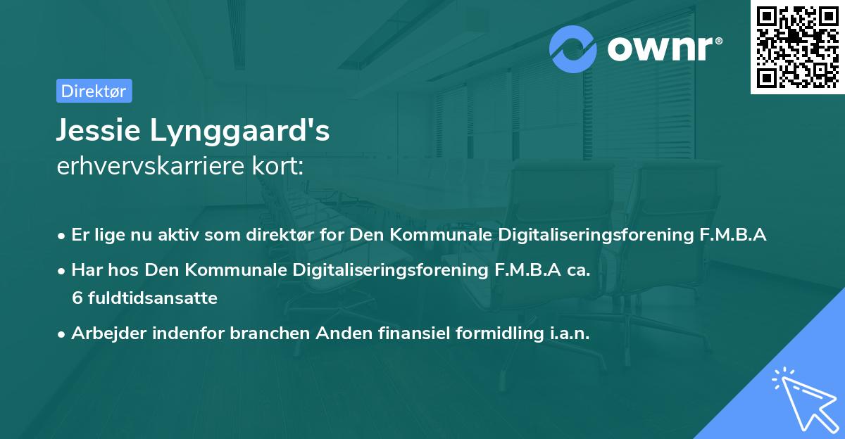 Jessie Lynggaard's erhvervskarriere kort