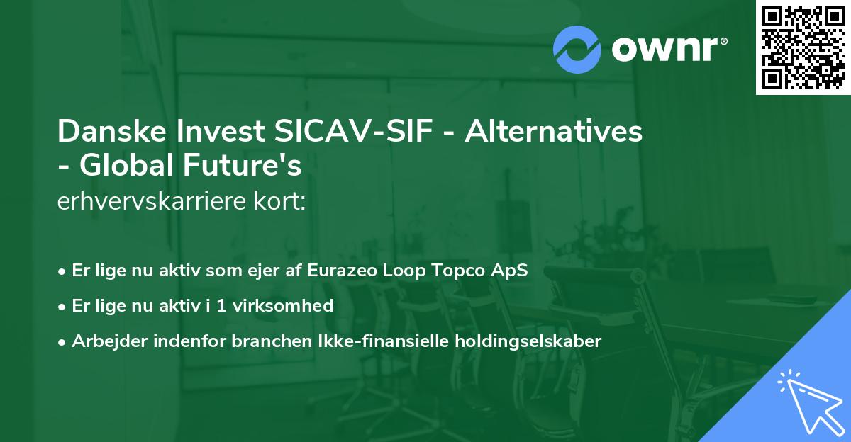 Danske Invest SICAV-SIF - Alternatives - Global Future's erhvervskarriere kort