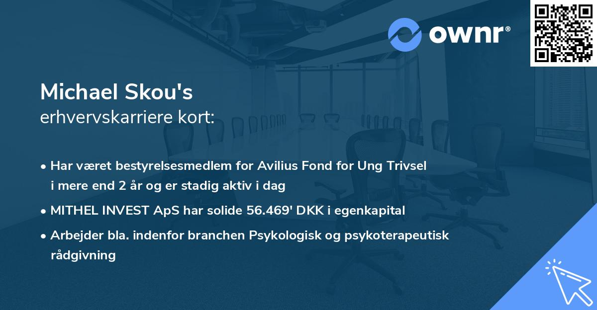 Michael Skou's erhvervskarriere kort