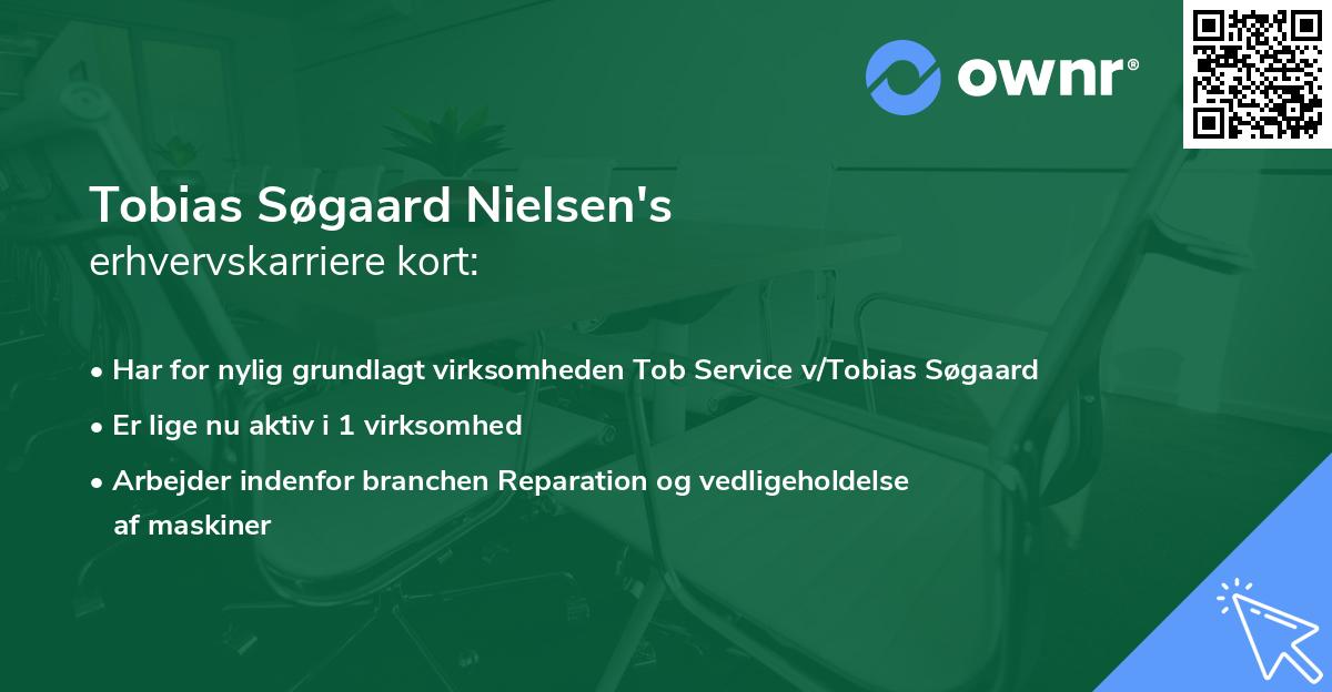 Tobias Søgaard Nielsen's erhvervskarriere kort