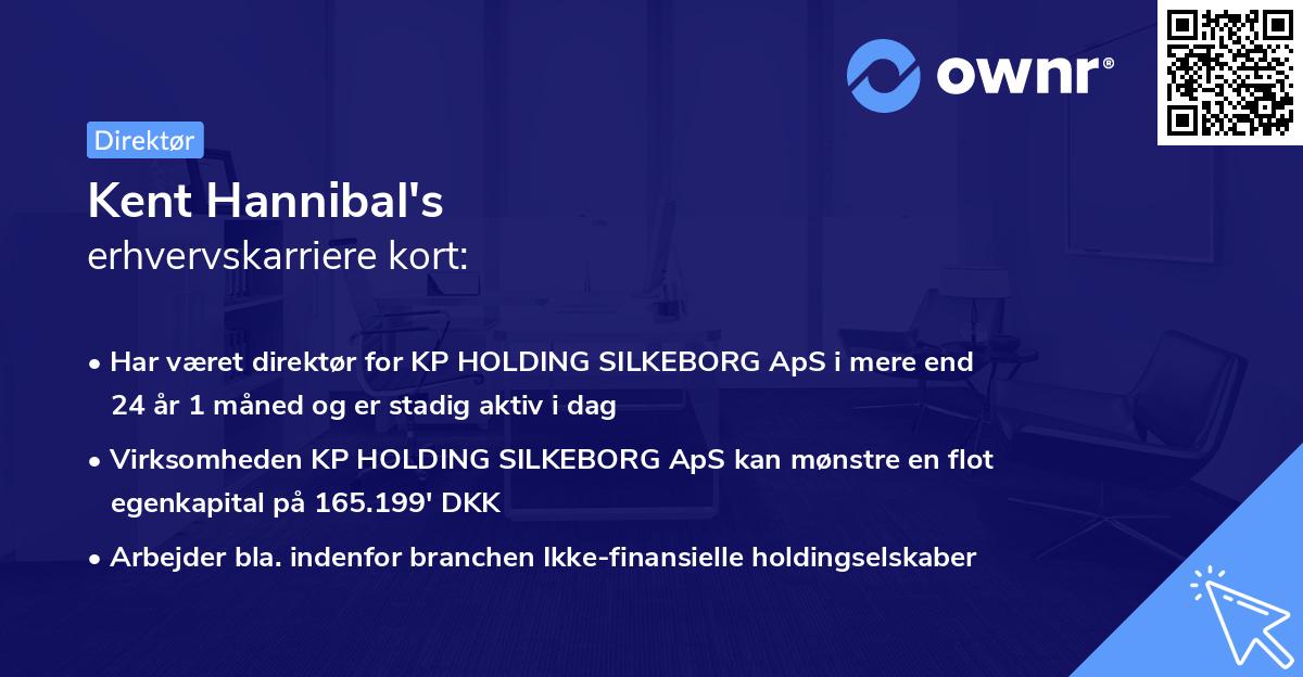 Kent Hannibal's erhvervskarriere kort