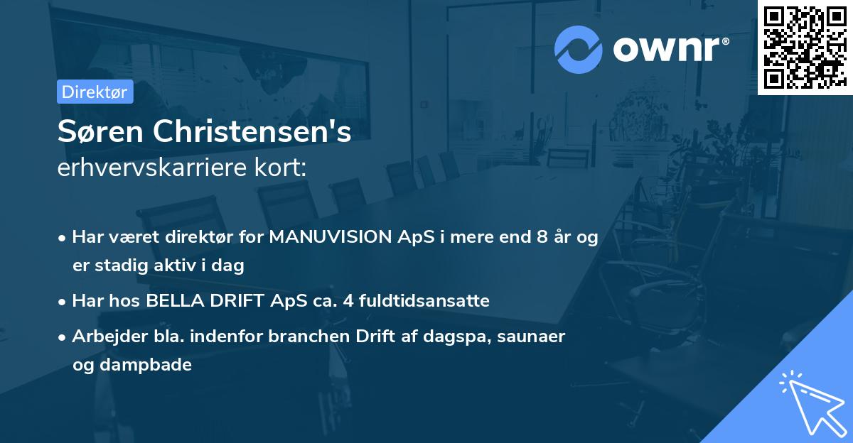 Søren Christensen's erhvervskarriere kort