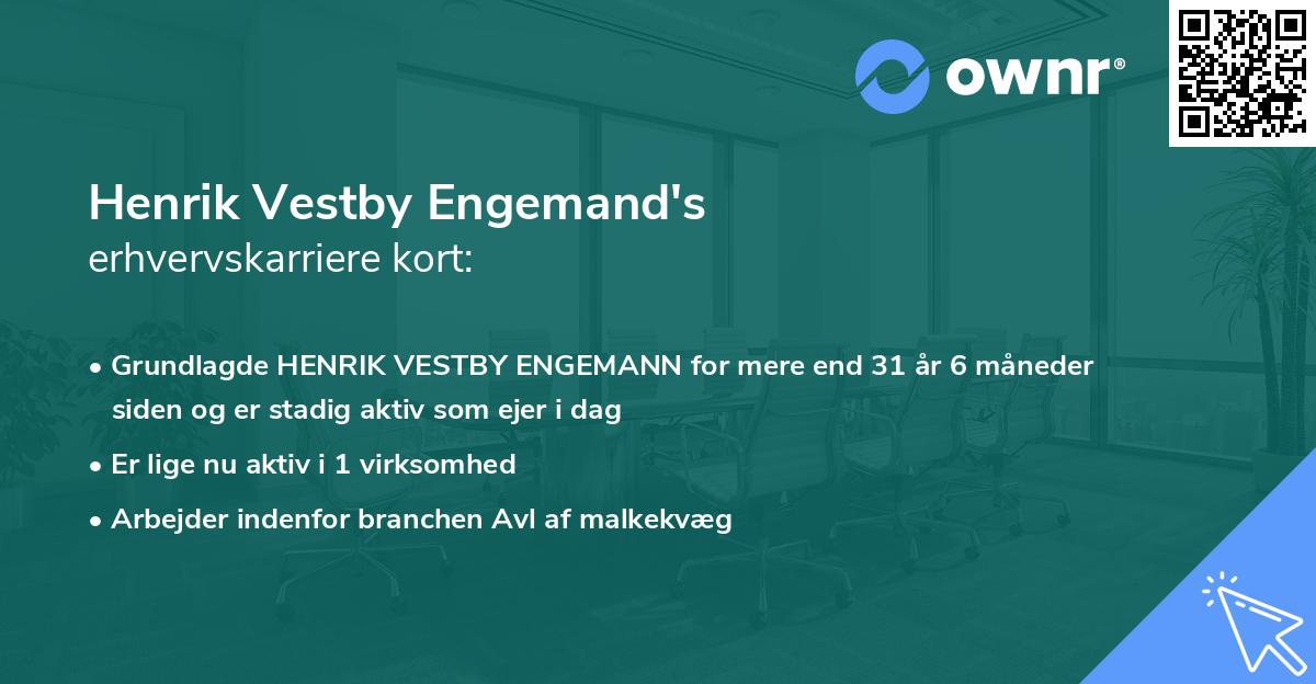 Henrik Vestby Engemand's erhvervskarriere kort