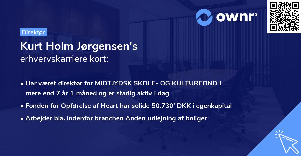 Kurt Holm Jørgensen's erhvervskarriere kort