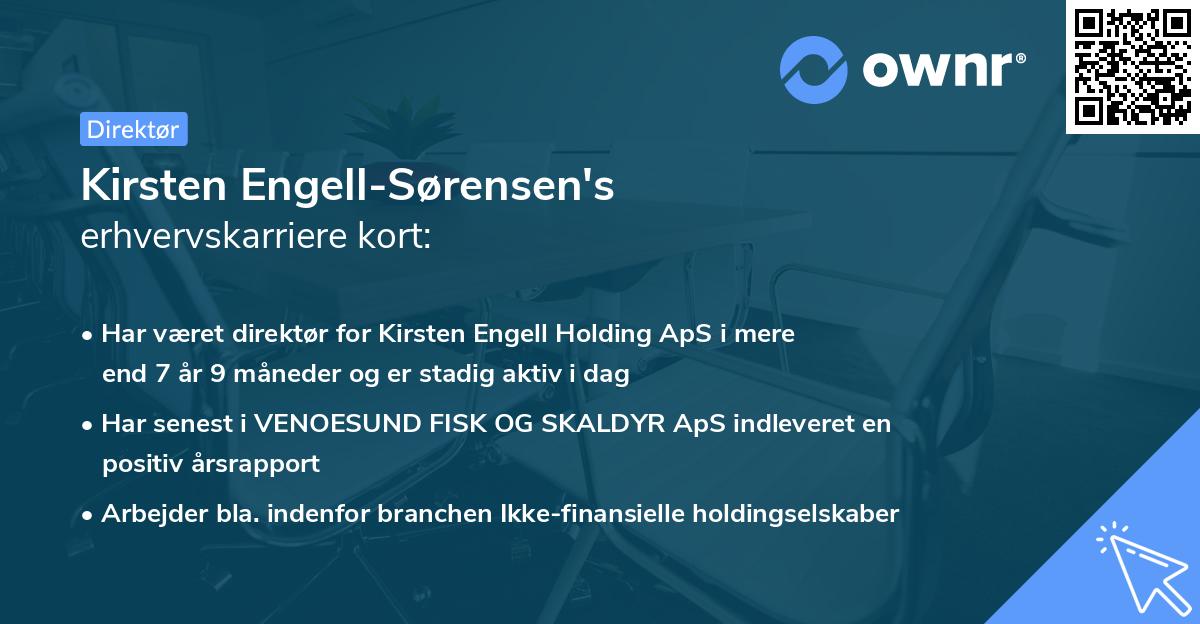 Kirsten Engell-Sørensen's erhvervskarriere kort
