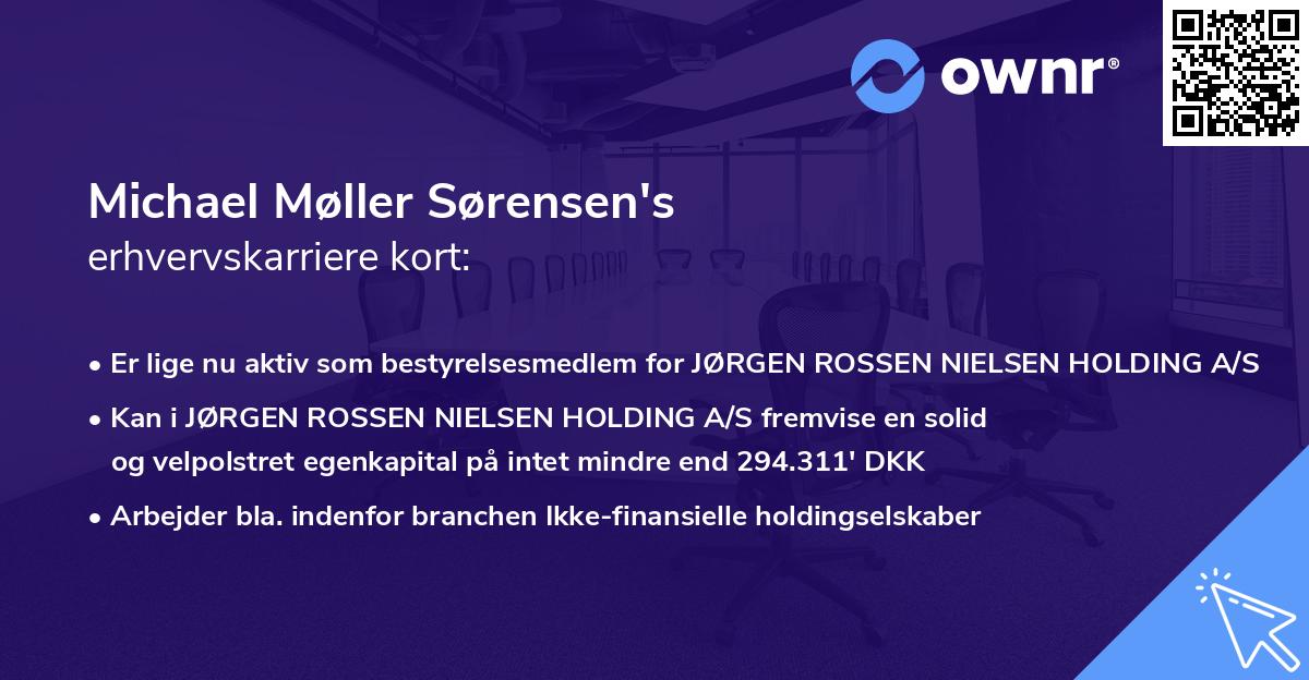 Michael Møller Sørensen's erhvervskarriere kort