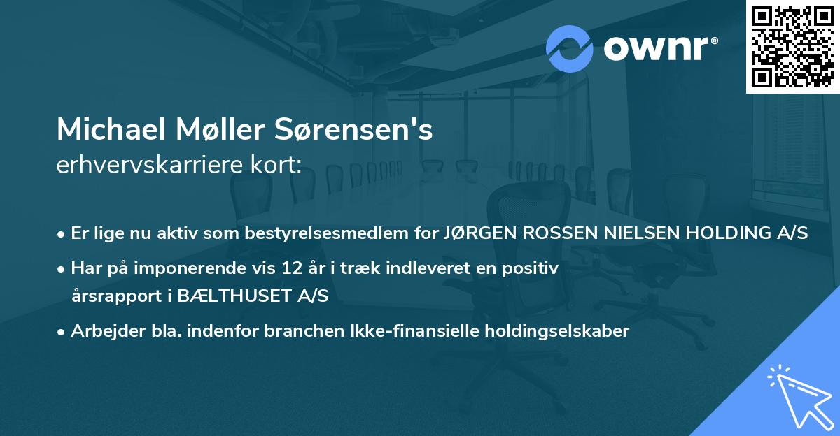 Michael Møller Sørensen's erhvervskarriere kort