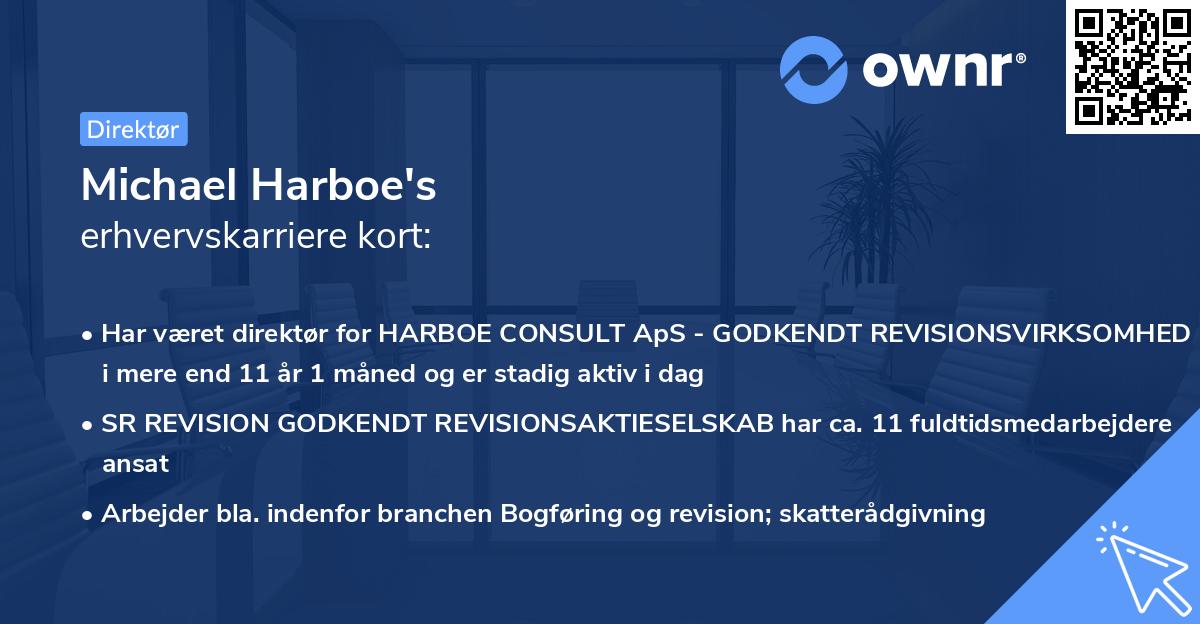 Michael Harboe's erhvervskarriere kort