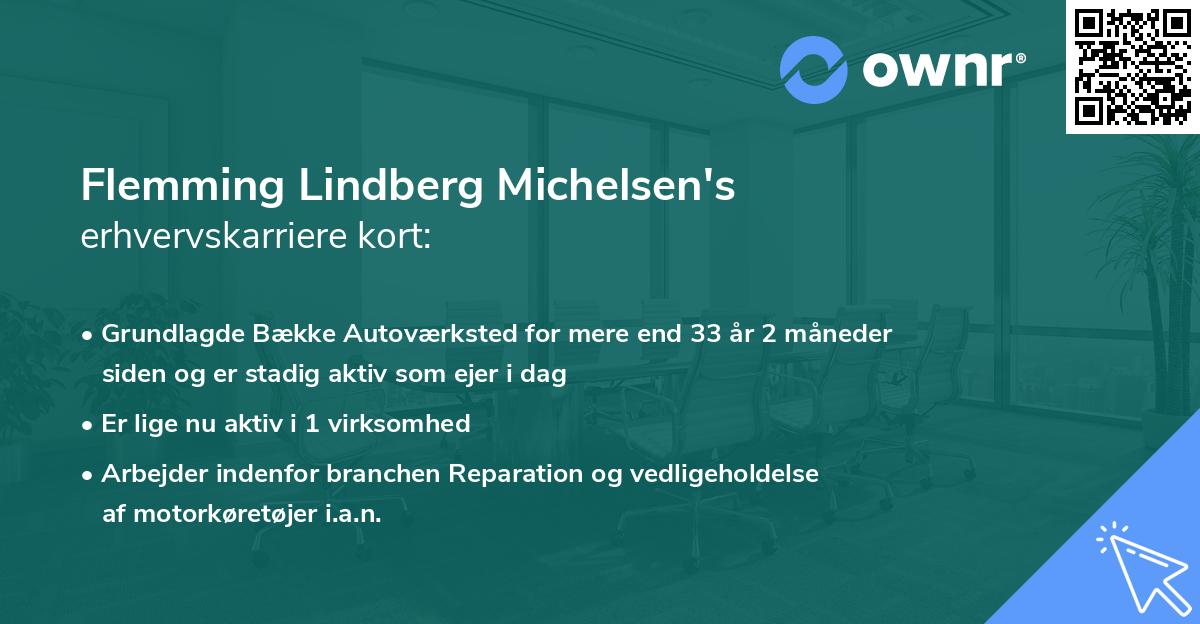 Flemming Lindberg Michelsen's erhvervskarriere kort