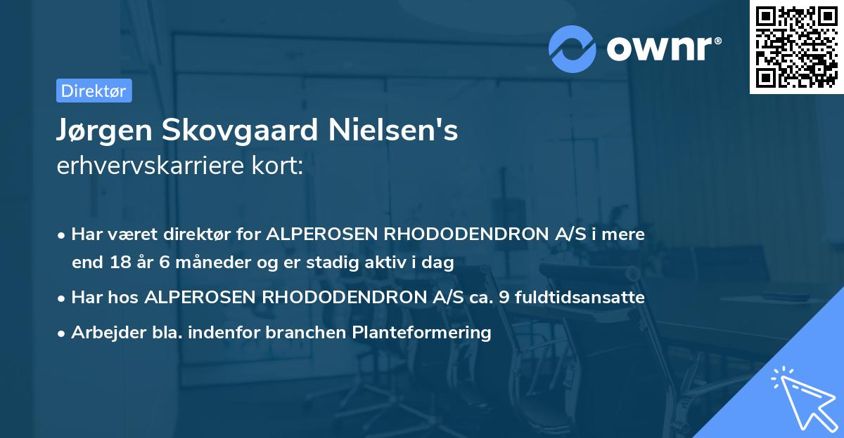 Jørgen Skovgaard Nielsen's erhvervskarriere kort