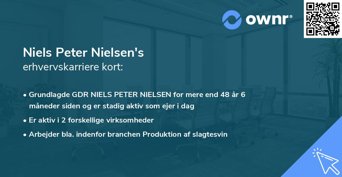 Niels Peter Nielsen's erhvervskarriere kort