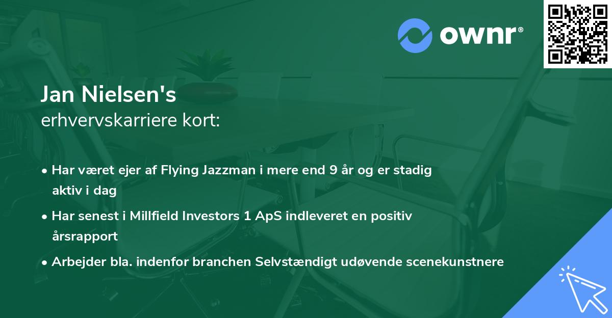 Jan Nielsen's erhvervskarriere kort
