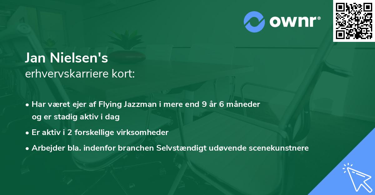 Jan Nielsen's erhvervskarriere kort