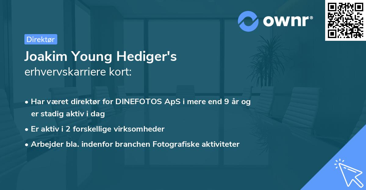 Joakim Young Hediger's erhvervskarriere kort