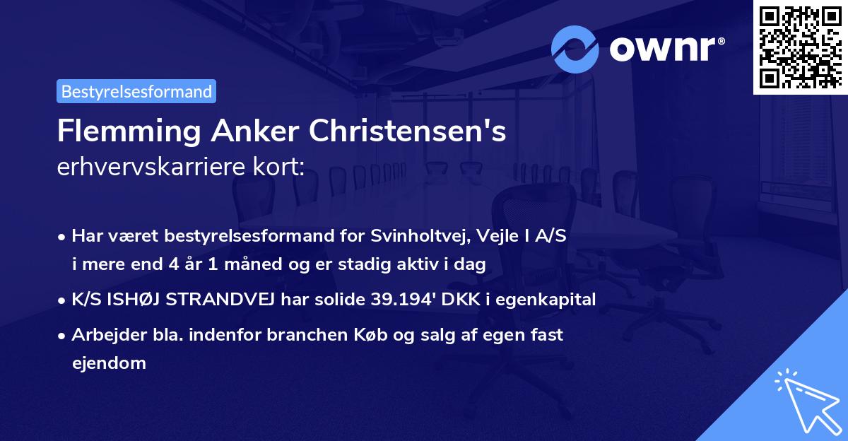 Flemming Anker Christensen's erhvervskarriere kort