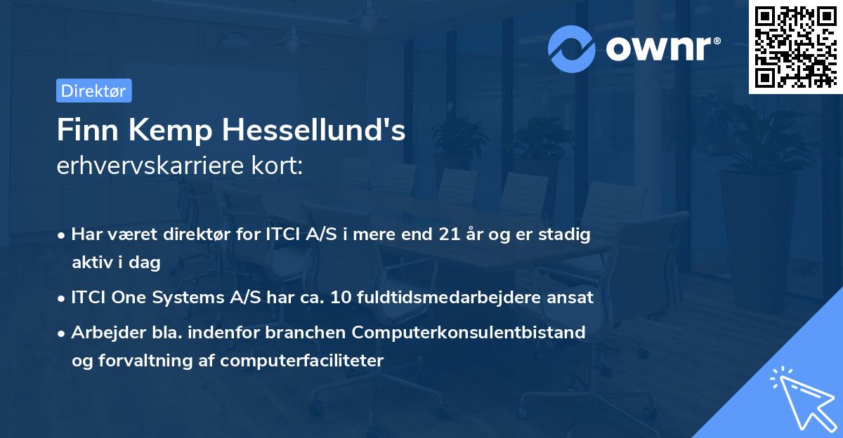 Finn Kemp Hessellund's erhvervskarriere kort