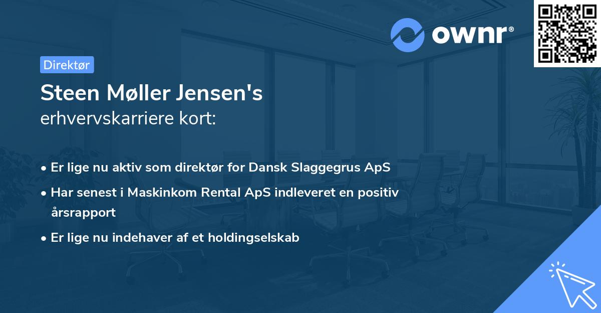 Steen Møller Jensen's erhvervskarriere kort