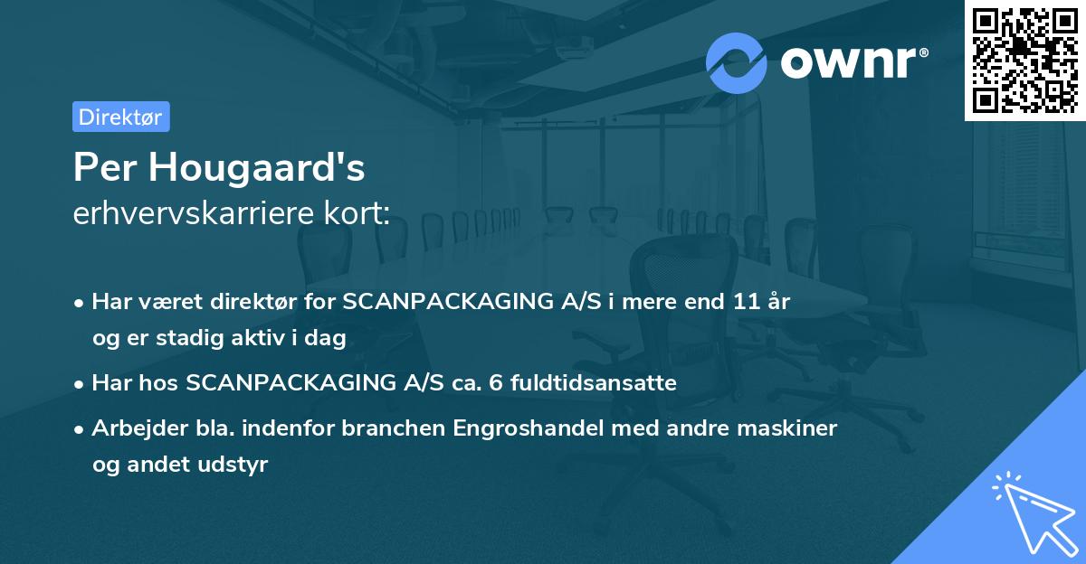 Per Hougaard's erhvervskarriere kort