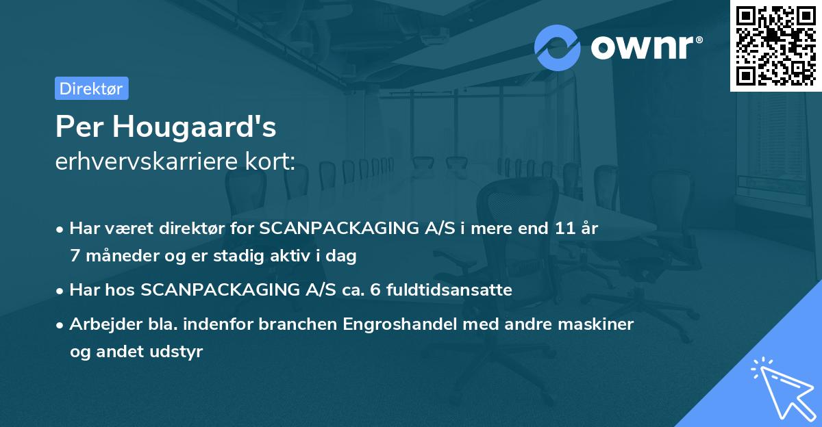 Per Hougaard's erhvervskarriere kort