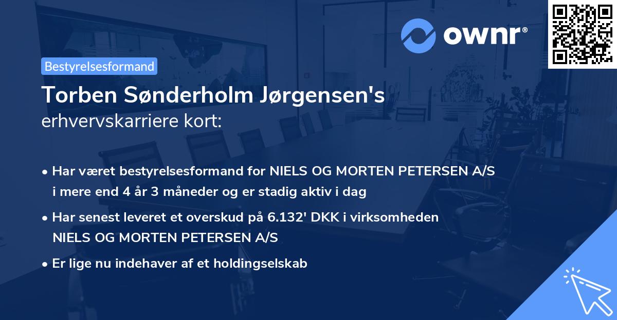Torben Sønderholm Jørgensen's erhvervskarriere kort
