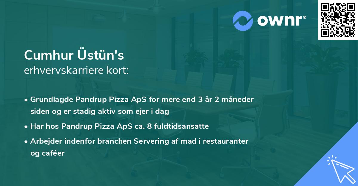 Cumhur Üstün's erhvervskarriere kort