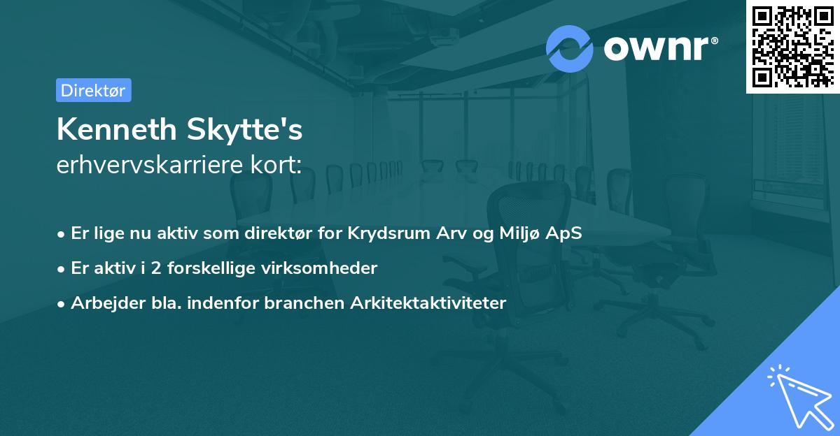 Kenneth Skytte's erhvervskarriere kort