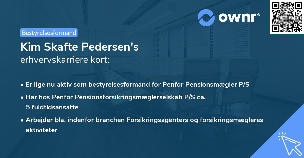 Kim Skafte Pedersen's erhvervskarriere kort