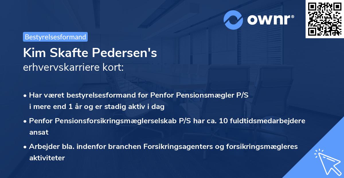 Kim Skafte Pedersen's erhvervskarriere kort