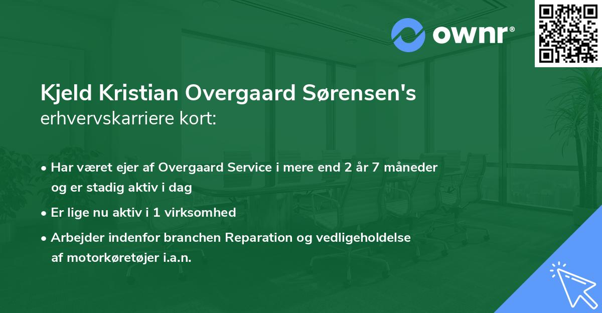 Kjeld Kristian Overgaard Sørensen's erhvervskarriere kort