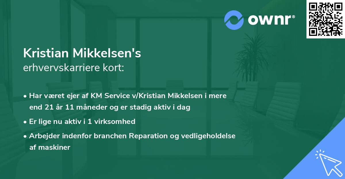 Kristian Mikkelsen's erhvervskarriere kort