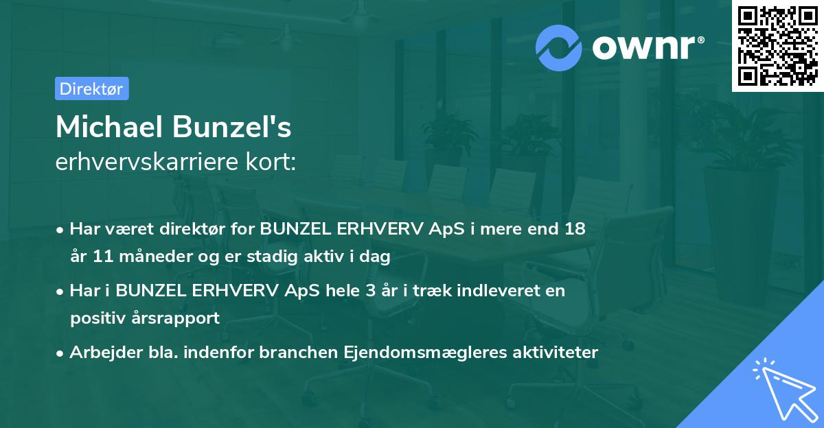 Michael Bunzel's erhvervskarriere kort