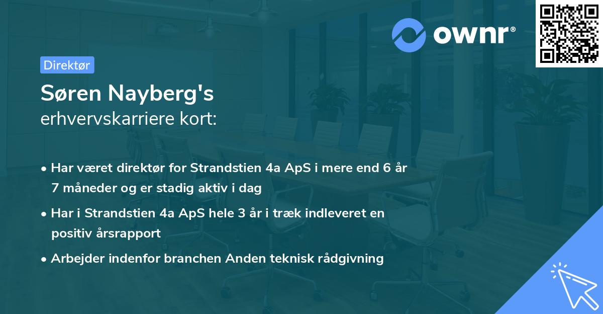 Søren Nayberg's erhvervskarriere kort