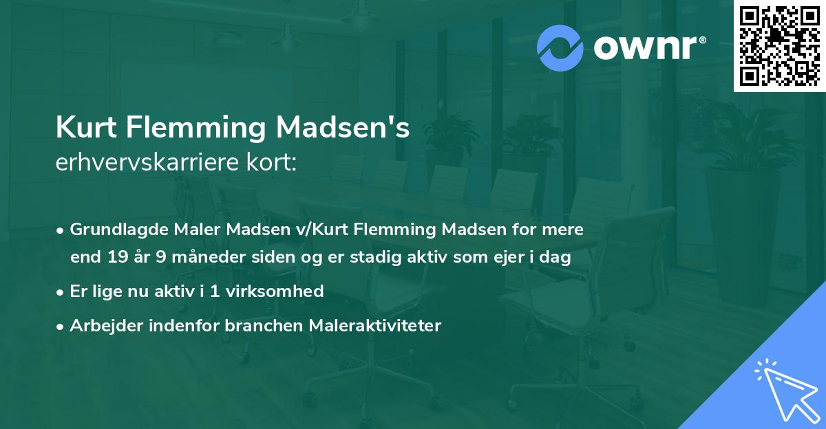 Kurt Flemming Madsen's erhvervskarriere kort