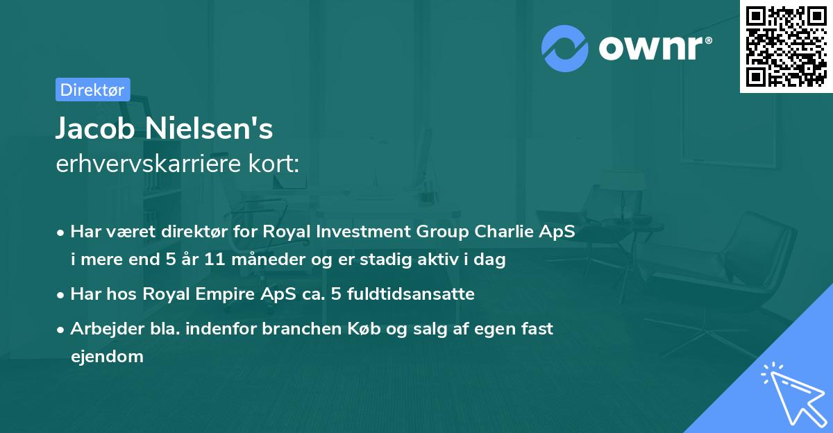 Jacob Nielsen's erhvervskarriere kort