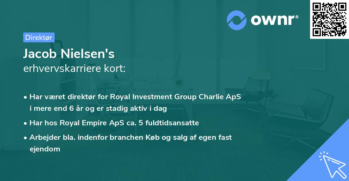 Jacob Nielsen's erhvervskarriere kort