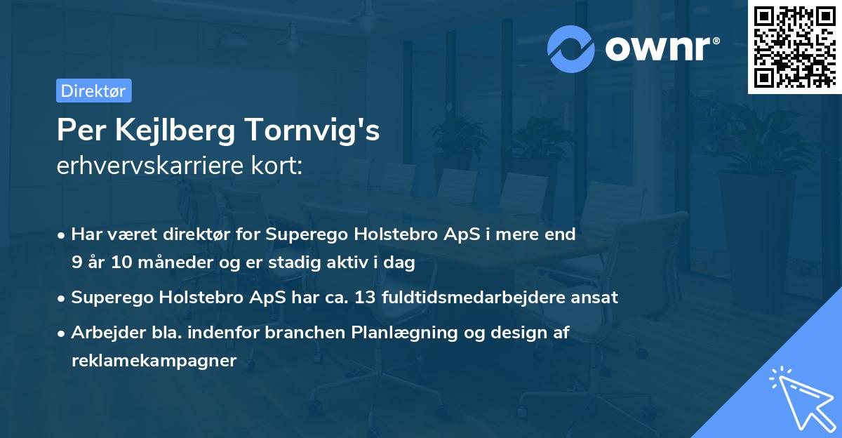 Per Kejlberg Tornvig's erhvervskarriere kort