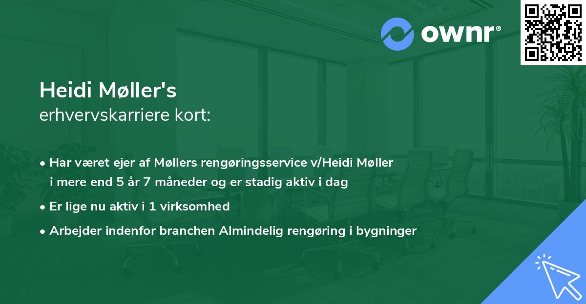 Heidi Møller's erhvervskarriere kort