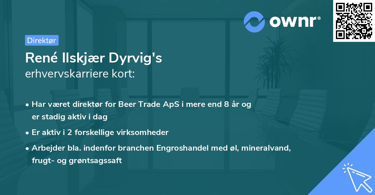 René Ilskjær Dyrvig's erhvervskarriere kort