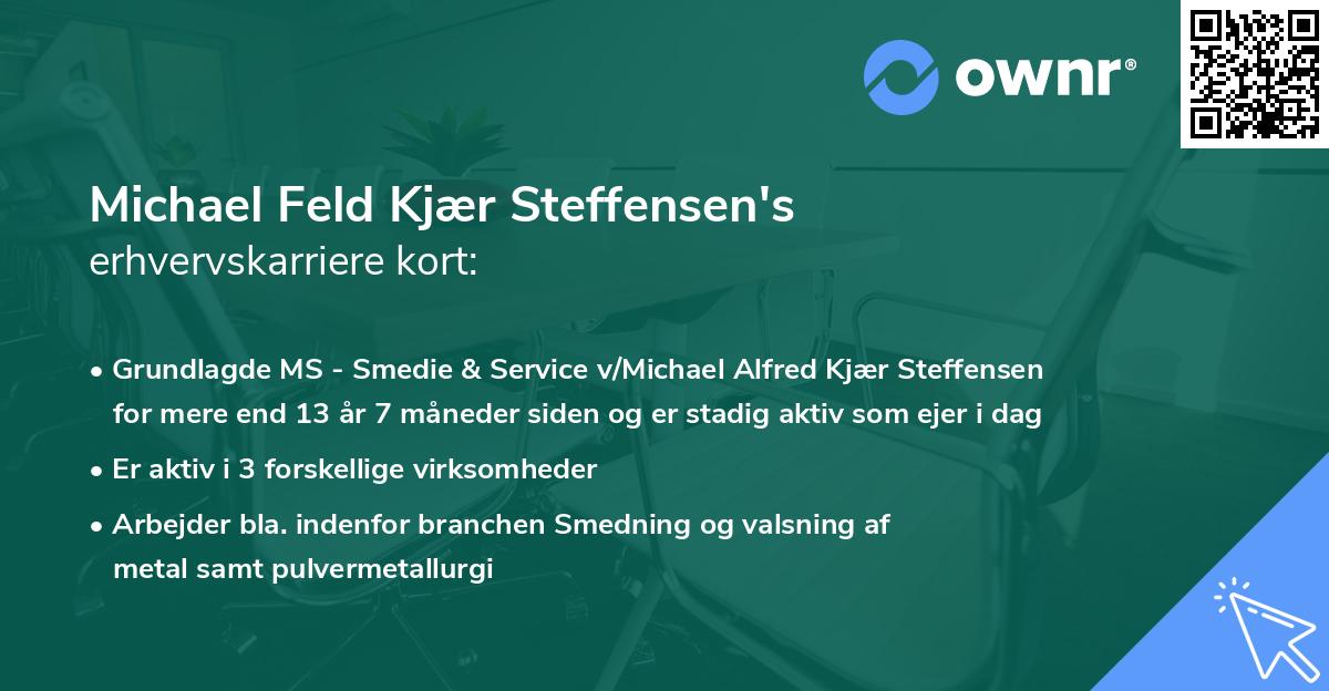 Michael Feld Kjær Steffensen's erhvervskarriere kort