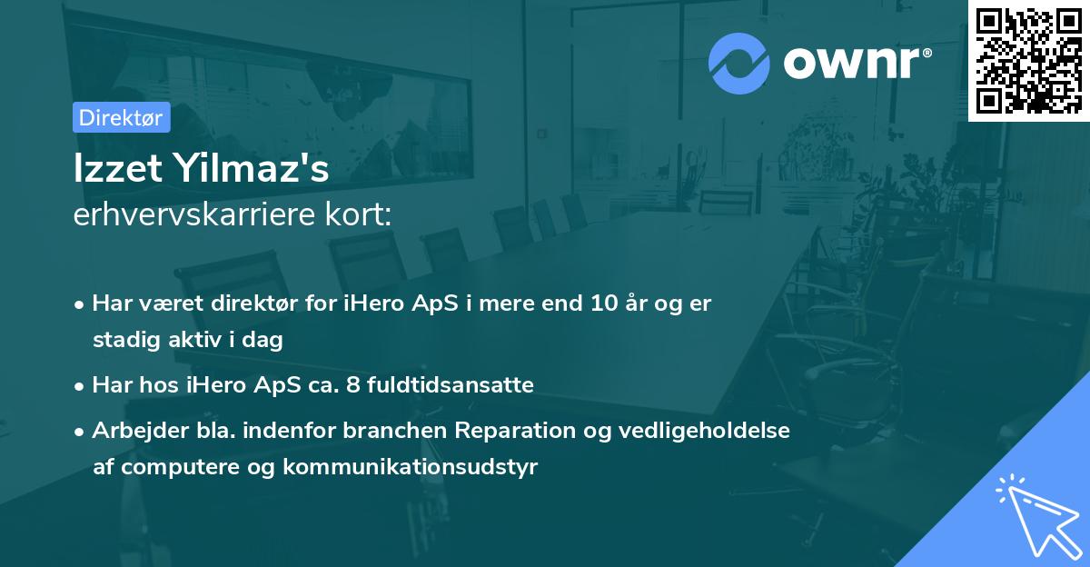 Izzet Yilmaz's erhvervskarriere kort
