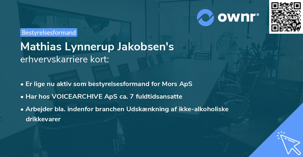 Mathias Lynnerup Jakobsen's erhvervskarriere kort