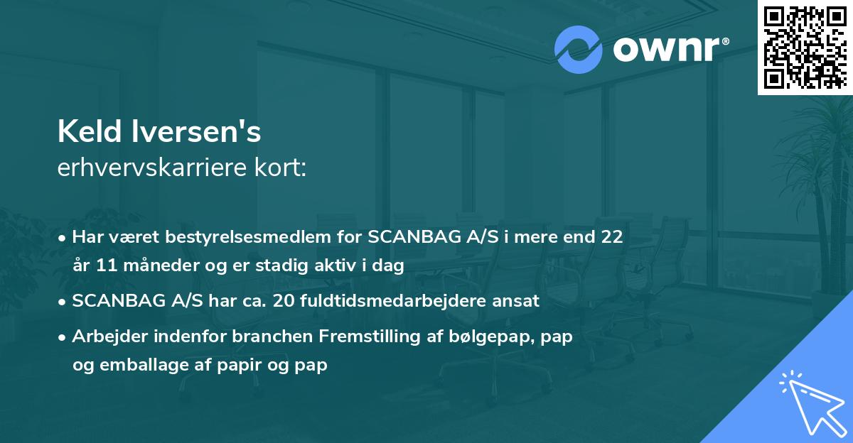 Keld Iversen's erhvervskarriere kort